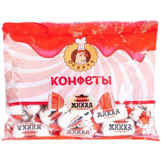 【中欧班列精选】WWJ俄罗斯巧克力糖 原装进口俄小淼牛奶布丁/伊娜巧克力/小黄猫巧克力夹心糖果 500g/袋 商品图9