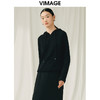VIMAGE纬漫纪秋冬新款100%绵羊毛套头纯色连帽针织衫V1801424 商品缩略图6