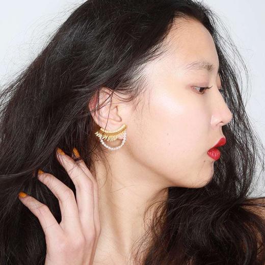北京仓｜Mirit Weinstock-Eyelash-小睫毛 珍珠 耳环（单只）［以色列设计师］ 商品图1