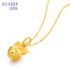 蝴蝶结铃铛吊坠3D硬金女款黄金项链足金单挂坠MEMORA诗普琳 HPE01201（线上专供） 商品缩略图11