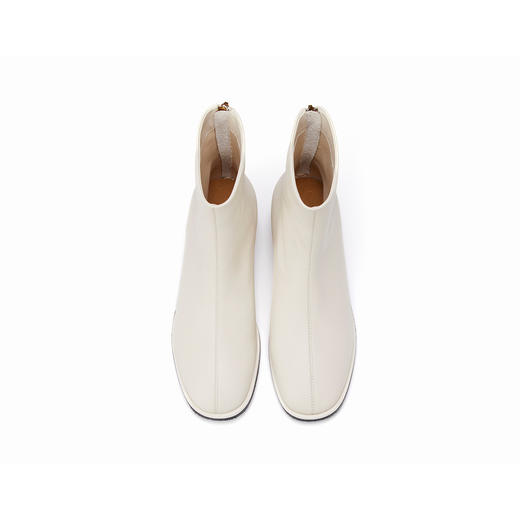 westory2022年秋冬新款软面真皮粗跟百搭显瘦气质短靴时装靴女82691 商品图4