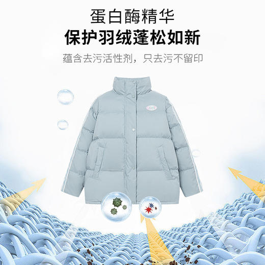 【买1送3❗️免洗羽绒服清洗剂】一喷一刷，去污不留渍，洁净如新❗️免水清洁，不伤衣物，超便携❗️一瓶多用，羽绒被、鞋子、沙发、真丝光面衣料羽绒服湿巾，送毛刷喷头*1+替换慕斯*2 商品图3