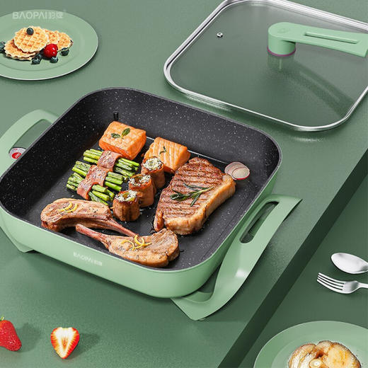 豹牌   多功能电火锅   4L 分离式温控旋钮调节  1500W 
 BP-WD332 商品图6