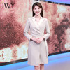 IWY/秋季绸缎领西装连衣裙女高级感主持人礼服气质名媛商务职业裙正装Q766 商品缩略图1