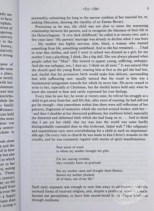 【中商原版】里尔克传 鸣响的杯子 豆瓣高分 英文原版 A Ringing Glass The Life of Rainer Maria Rilke Donald Prater 商品图7