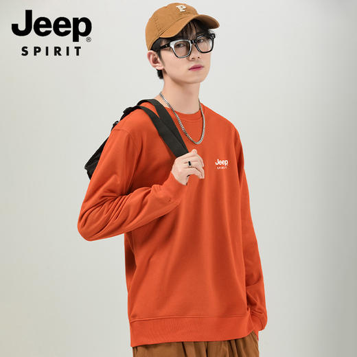 JEEP情侣款卫衣，男女同款百搭单品，8种经典色显白显气质，秋冬这样穿，时髦又保暖！ 商品图12