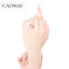 GAONAS高纳仕 心心相印爱心粉色戒指新款百搭气质女戒指珠宝首饰 商品缩略图2