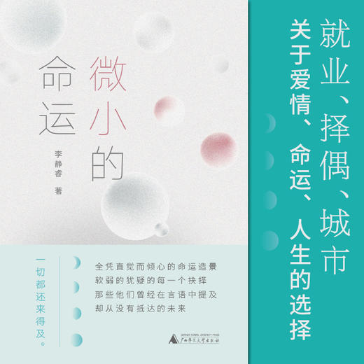 微小的命运  李静睿  广西师范大学出版社 商品图1