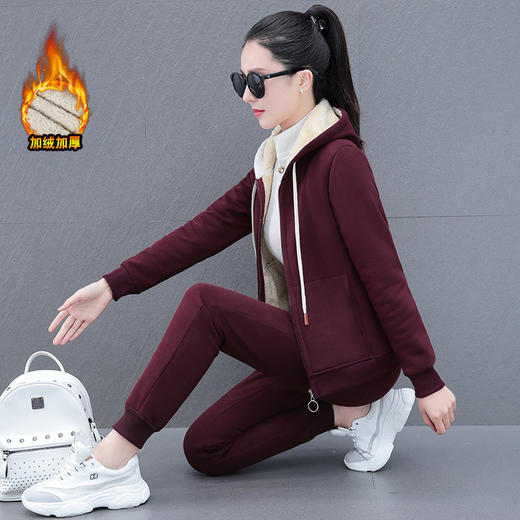 加绒加厚运动套装TR-DLP9035 商品图2