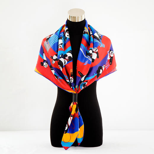 鑫缘 高档真丝素绉缎方巾 GD0008* 商品图1