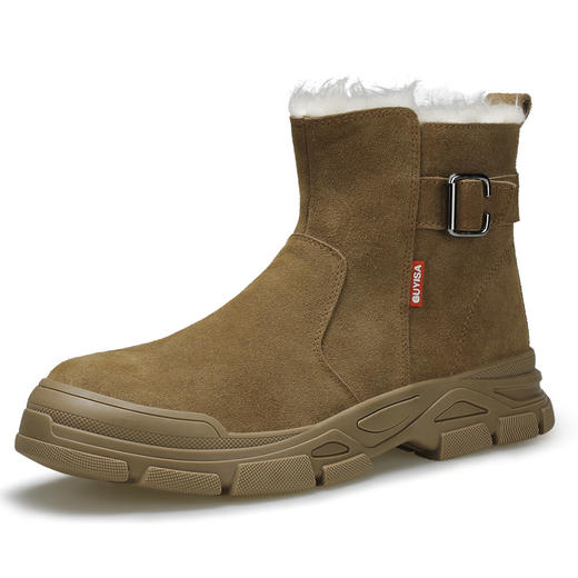 新品冬季劳保鞋男加绒保暖防砸防刺安全鞋钢包头工作鞋安全鞋焊工鞋防烫防火花 商品图3