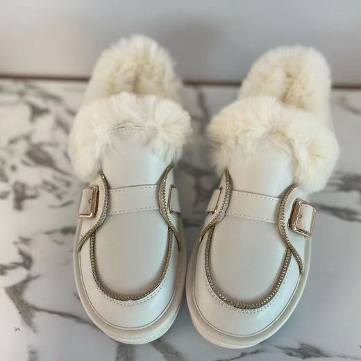 西村名物冬季新品二棉加毛豆豆鞋36411 商品图1