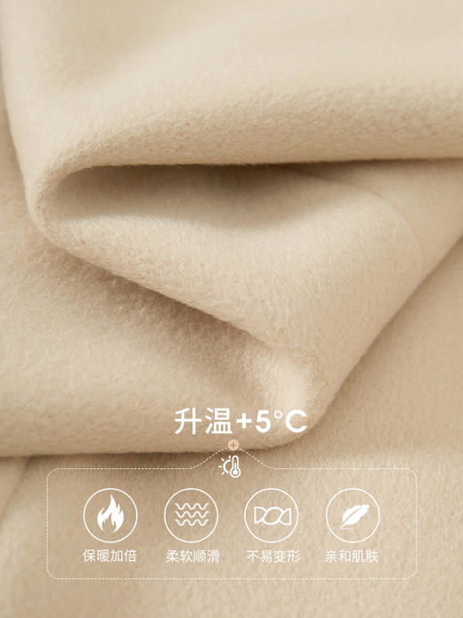 【年终特卖】熙世界毛呢大衣女中长款冬季新款通勤百搭翻驳西装领呢子外套 商品图3