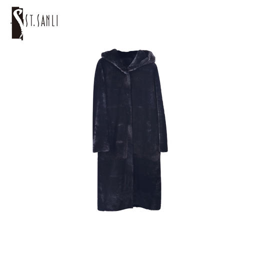 圣三利女装冬季长款皮毛外套SL184PY04 商品图0