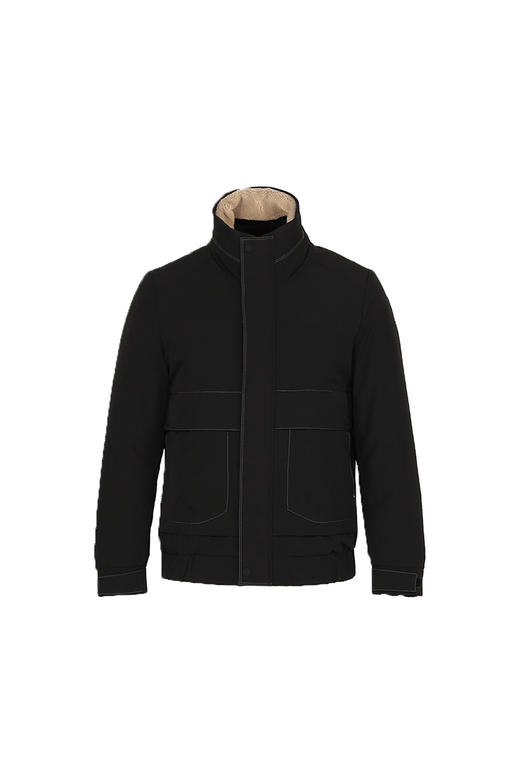 callisto黑色聚酯纤维仿棉感羽绒服 FRFED158T 商品图2