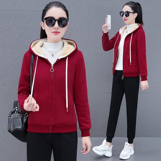 加绒加厚运动套装TR-DLP9035 商品图7