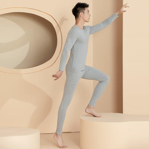 I'd爱帝男士抑菌优可丝黑技术蓄热保暖套装 商品图12