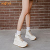 Safiya/索菲娅 网红百搭休闲2022冬季新款小个子厚底系带高帮鞋 SF24116183 商品缩略图9