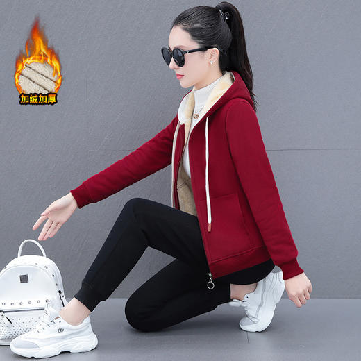 加绒加厚运动套装TR-DLP9035 商品图0