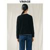 VIMAGE纬漫纪秋季新款撞色时尚通勤气质百搭针织开衫V1801426 商品缩略图9