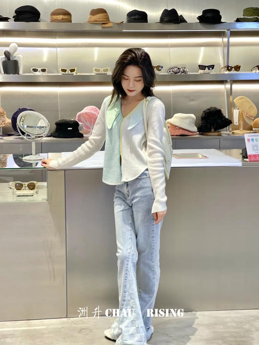 T恤领百搭羊绒女衫 商品图2