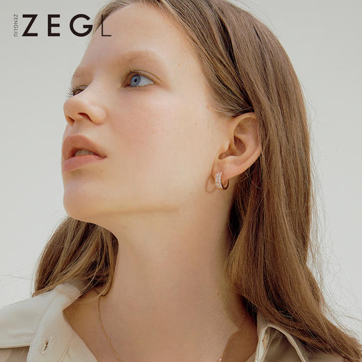 ZENGLIU高级感耳钉简约冷淡风耳圈女潮气质网红韩国耳扣耳环耳饰 商品图1