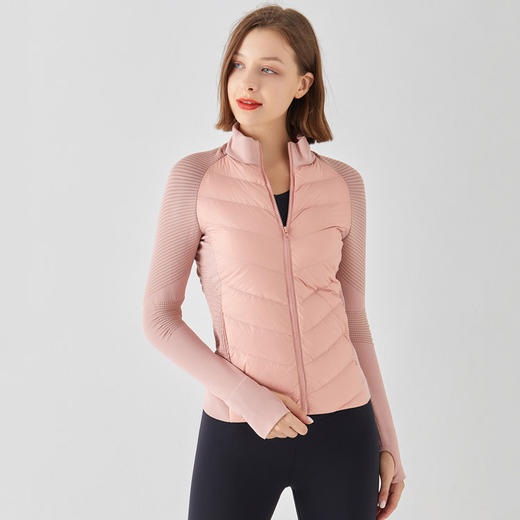 运动羽绒服女短款防风棉服修身轻薄户外跑步外套棉衣冬季 DB 000 MLWT-0603 商品图2