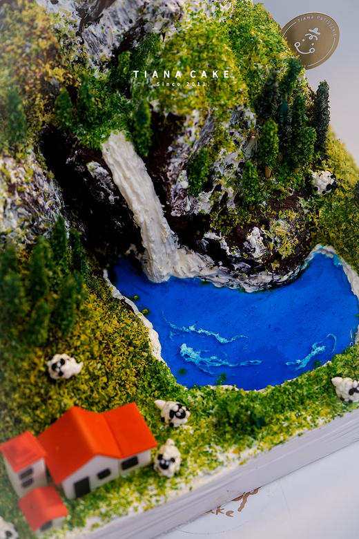 【立体红丝绒造型蛋糕】微景观蛋糕 一起看世界 商品图1