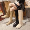 新品薄绒厚底时尚百搭显瘦高靴909B25547 商品缩略图5