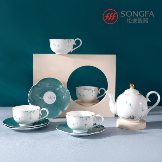 9头玉竹清韵咖啡茶具 商品图0
