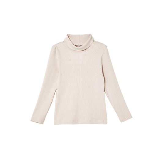 littletime女童打底衫秋冬款半高领百搭2021新款儿童加厚保暖T恤 商品图6