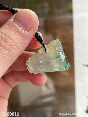 冰三彩麒麟裸石58999【2180810】