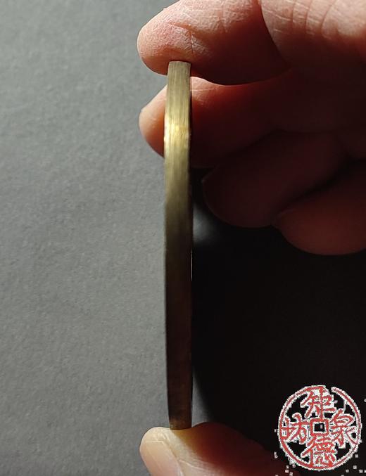 古法文创铸币 长命富贵金玉满堂背鹤鹿同春 文房铜镇 HYJ13 商品图4