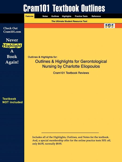 【预售 按需印刷】Outlines & Highlights for Gerontological Nursing by Charlotte Eliopoulos 商品图0