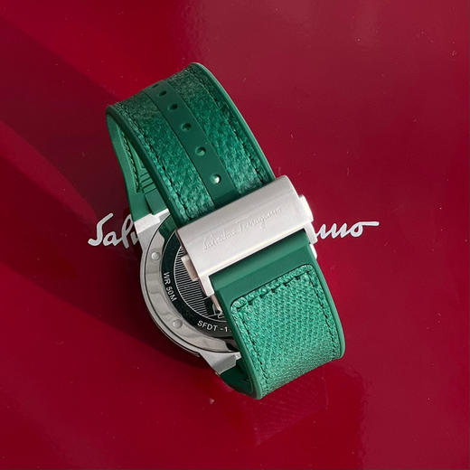 菲拉格慕F-80 Slim系列男表-蛇纹绿色 商品图6
