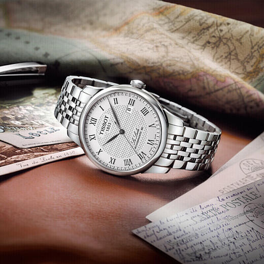 积分换购 | Tissot/天梭 力洛克系列商务休闲机械男表钢带T006.407.11.033.00[福利品] 商品图5