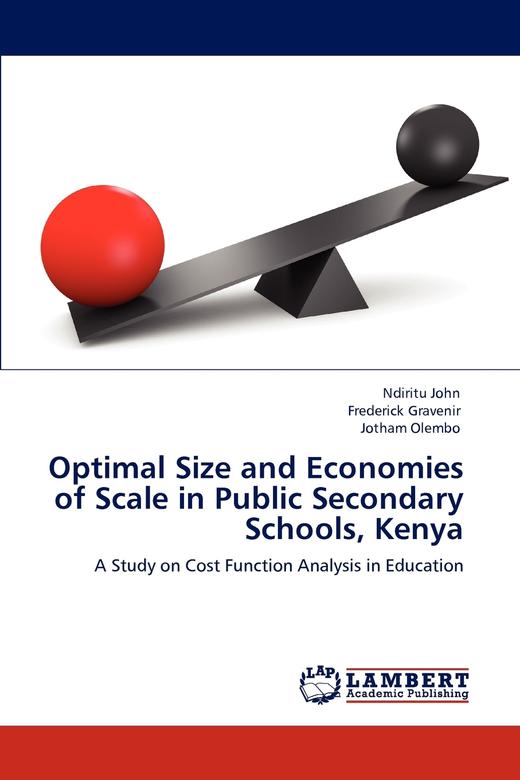 【预售 按需印刷】Optimal Size and Economies of Scale in Public Secondary Schools  Kenya 商品图0