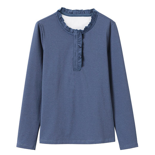 加绒加厚t恤立领上衣打底衫KQL-8925 商品图4