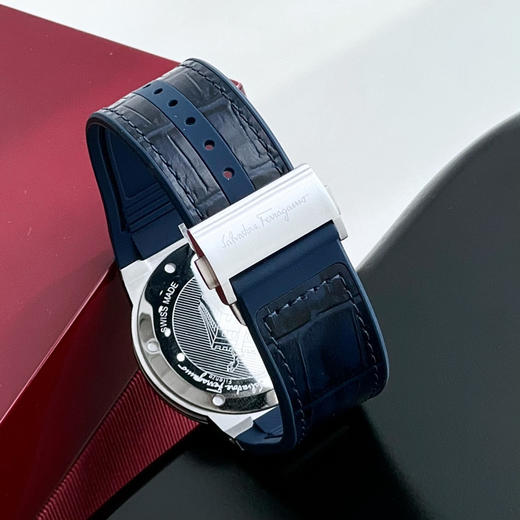 F-80 Slim系列男表-鳄鱼纹蓝色 商品图8