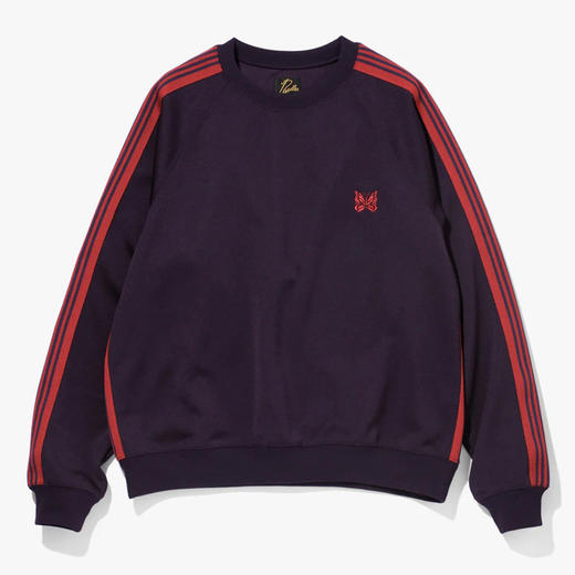 Needles Track Crew Neck Shirt 蝴蝶刺绣复古圆领套头运动卫衣 商品图1