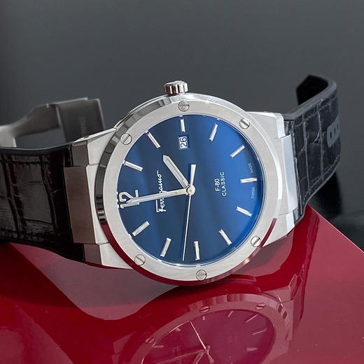 菲拉格慕F-80 Slim系列男表-鳄鱼纹黑色 商品图7