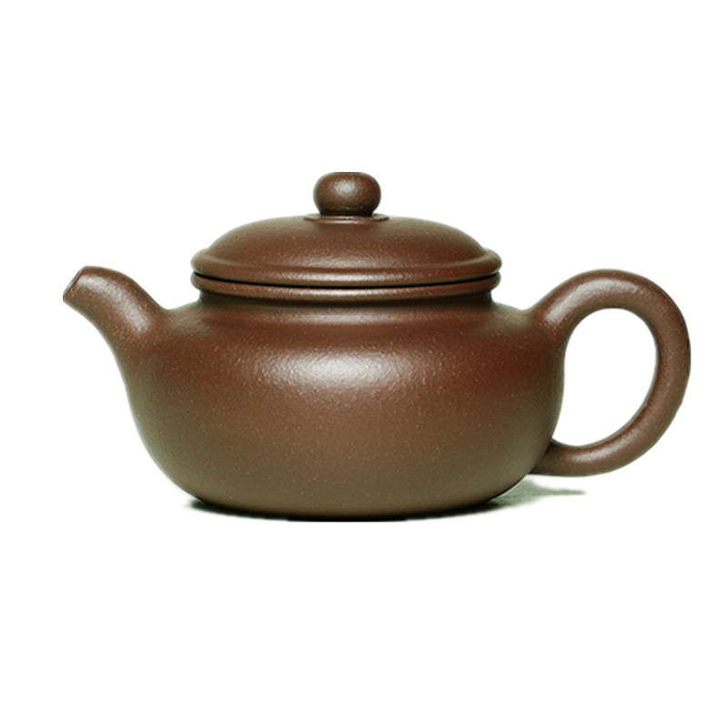 【古雅沉稳】锦壶御品 王春燕作品 粗砂紫泥 200cc 仿古 礼盒装