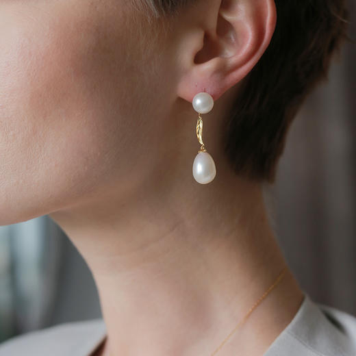 Elizabeth Pearl 伊丽莎白珍珠系列 | 珍珠泪耳环 商品图2