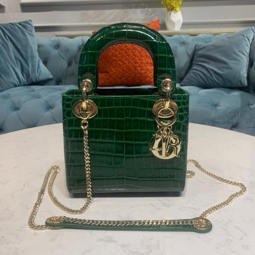 鳄鱼纹戴妃-祖母绿 商品图0