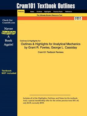 【预售 按需印刷】Outlines & Highlights for Analytical Mechanics by Grant R. Fowles  George L. Cassiday