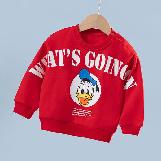 【商场同款】
迪士尼童装春秋新品男童时尚唐老鸭卫衣红色时尚长袖 商品图4