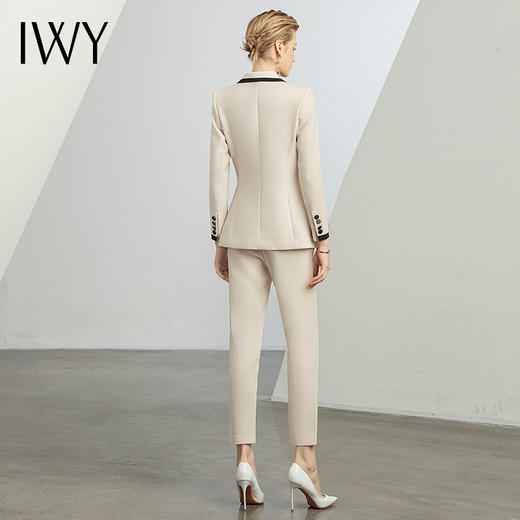IWY/米白色职业装气质小香风西装套装女总裁正装高端商务干练工作服CP1325 商品图3