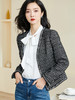 米思阳2026春季新款时尚气质直筒短外套黑白色长袖开衫外搭女3221 商品缩略图2