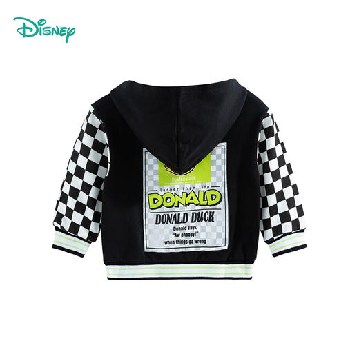 【商场同款】
迪士尼童装男童外套简约唐老鸭格子连帽上衣 商品图6