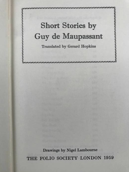 莫泊桑短篇故事集（1969） 14幅插图 精装18开带书匣 商品图4